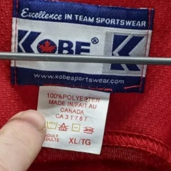 Kobe, Minor Hockey League Jersey, Butcher Shop, Lace up collar, XL, #2 - Picture 3 of 8